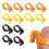 12 Plastic Thimbles with Thread Cutter for Sewing Machine Accessories and DIY Craft Tools 1