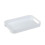 (1)White Stackable Rectangle Plastic Serving Tray for Parties,Events & Catering – Durable Stylish Dish for Food Serving 1
