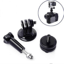 1/4" Hot Shoe Adapter with Tripod Mount for GoPro Hero 2/3/3+ and DSLR Cameras,Universal Camera Mounting Accessory