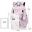 (Black)Waterproof Stylish Print School Backpack for Students,Durable Spacious for Books and Essentials 4