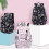 (Black)Waterproof Stylish Print School Backpack for Students,Durable Spacious for Books and Essentials 2