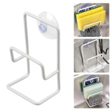 Heavy Duty Kitchen Sink Sponge Holder with Strong Suction Cup for Dishwashing,2 Layer Design for Efficient Cleaning and Storage