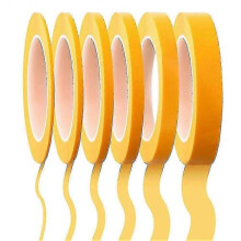6 Rolls of Fineline Masking Tape for Painting and Automotive,Multi-Size Set with 1/16 to 3/4 Inch Widths,55 Yards per Roll
