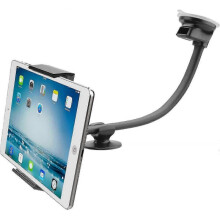 Universal Car Tablet Holder with 13-Inch Flexible Gooseneck and Adjustable Arm for Secure Vehicle Mounting
