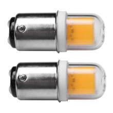 Universal LED Light Bulb 3W 110V 220V AC Non-Dimmable Warm White for Ba15d Base Replacement and Home Lighting