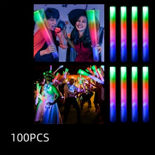 LED-Schaumstrahlstangen, Mehrfarbig Blinkende Licht, Batteriebetriebene, Ideal Für Konzerte, Hochzeiten, Geburtstage, Halloween-Partys