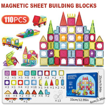 Azulejos Magnéticos Para Niños De 3-5 4-8 Niños Niñas Niños Para Niños Pequeños Bloques De Construcción Magnética
