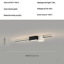 (neutral, Black L80 W11 H8cm) Minimalist Led Strip Chandeliers Aisle Corridor Balcony Ceiling Lamps Simple Modern Cloakroom Lighting Light led lights for room