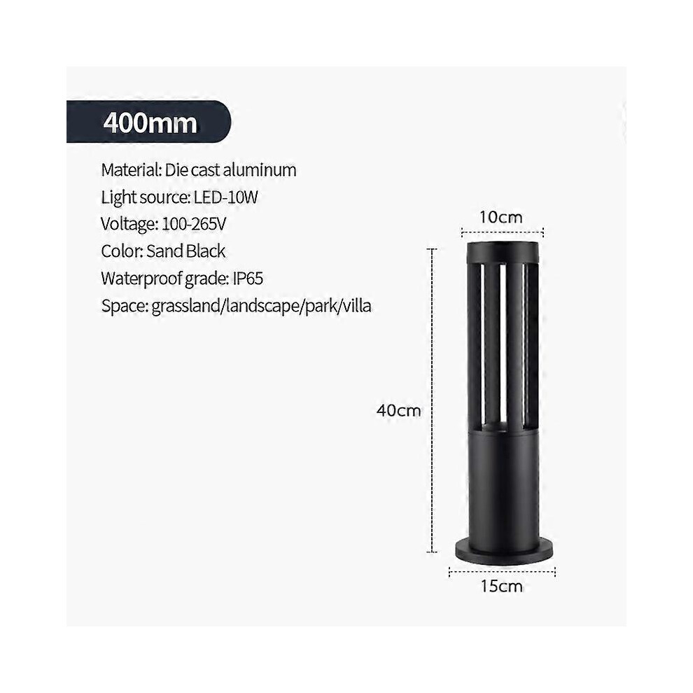 (Warm white, 100cm-Grounding) Lawn light outdoor waterproof courtyard light villa garden lawn landscape light outdoor minimalist LED street light park