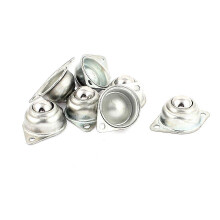 (As show, One size) Silver Tone Flange Mounting Ball Transfer Units Conveyor Roller 7pcs