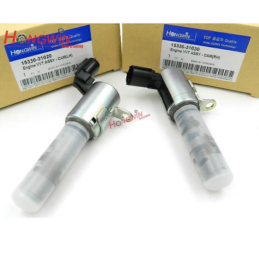(As show, One size) 15330-31020 ,15330-31030 VVT Solenoid Oil Control Valve Fits Toyota Lexus 3.5L ES350 RX350 CAMRY RAV4 2GRFE LH/RH