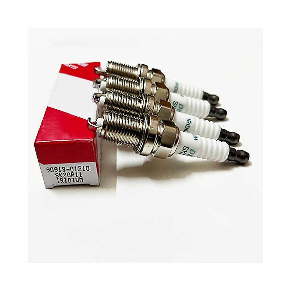 (As show, One size) 4pcs/lot 90919-01210 SK20R11 Iridium Spark Plug For Camry Lexus 4.7L/V8 Scion RAV4 Tundra SK20R-11 9091901210