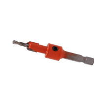 (As show, One size) 1pc Countersink Drill Bit Salad Drill Step Bit 1/4inch Hex Shank for Woodworking Drilling Counterbore Quick Change Chucks Tools(3x8)