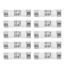 (As show, One size) 10Pcs High Breaking Capacity Cylinder Fusewith Indicator Device 10x38 380-500VAC 2A