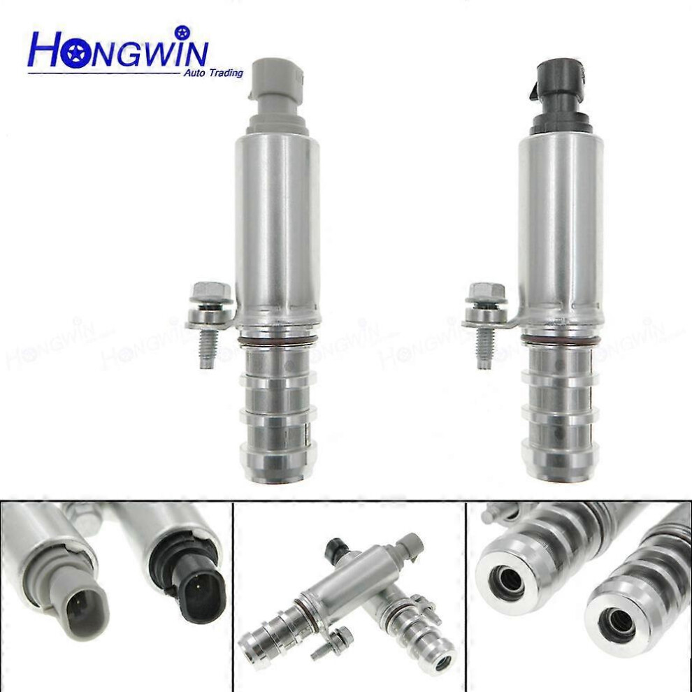 (As show, One size) 2PCS 12655420 12655421 Intake & Exhaust Oil Control Timing Valve Solenoid VVT For Chevrolet Captiva Equinox GMC Terrain 12628347