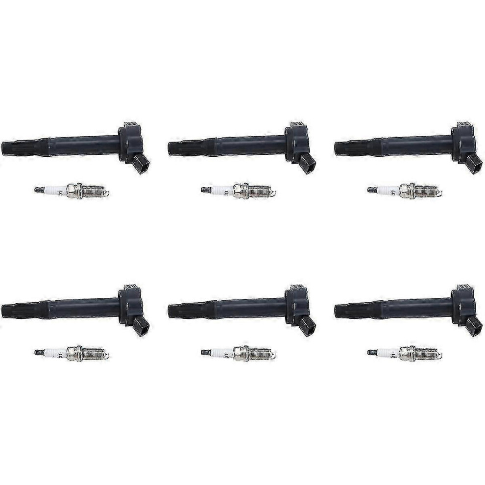 (As Show, One Size) Uf487 Set Of 6 Ignition Coils & Spark Plugs For 4Runner 3.5L V6 Gx460 L4 2.7L Lf6raix-11 4632480885936