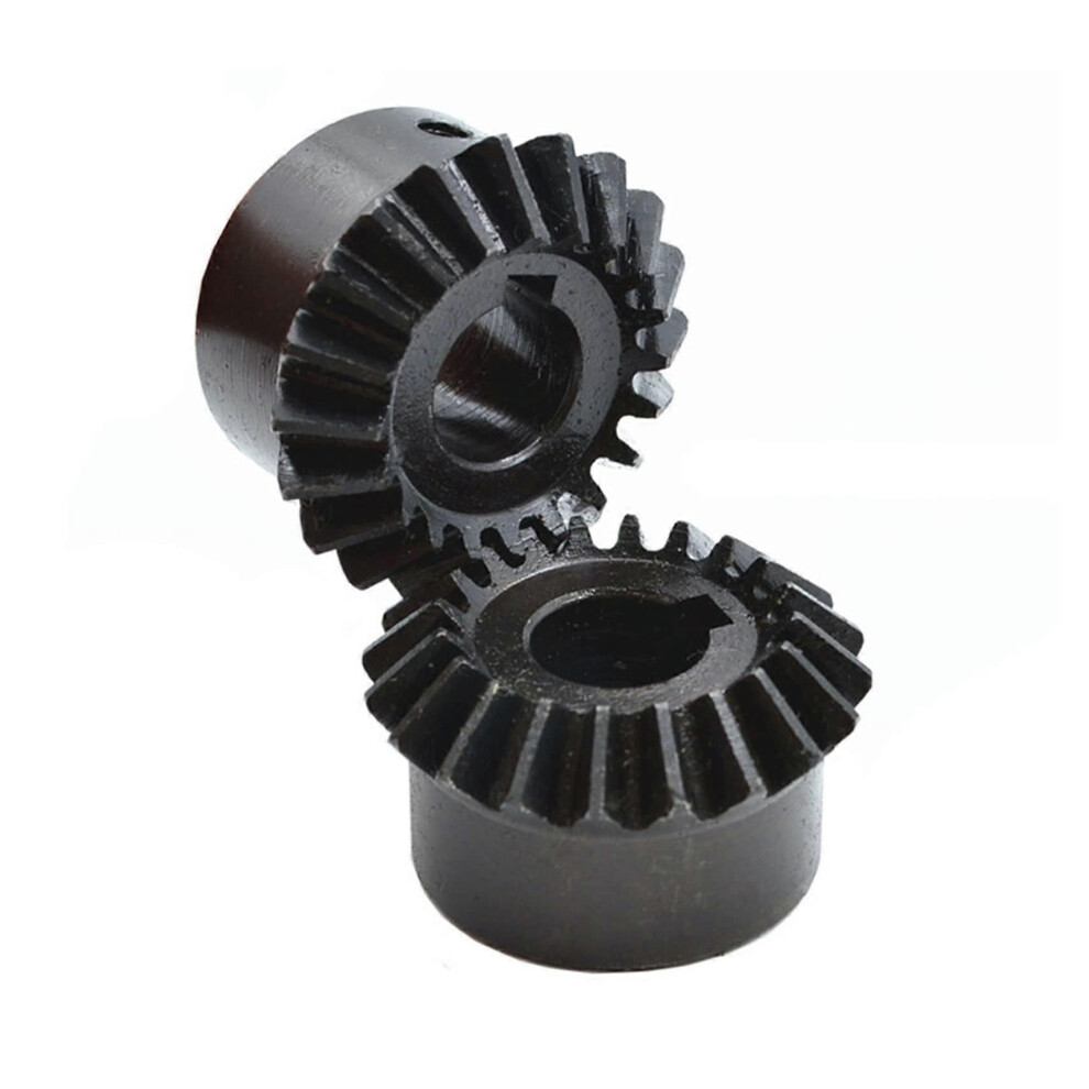 (As Show, One Size) Yaoqijie 2Pcs 1:1 Bevel Gear 1.5 Modulus 16 20 25 30 Teeth With Inner Hole 90 Degree Drive Commutation 4632480802537