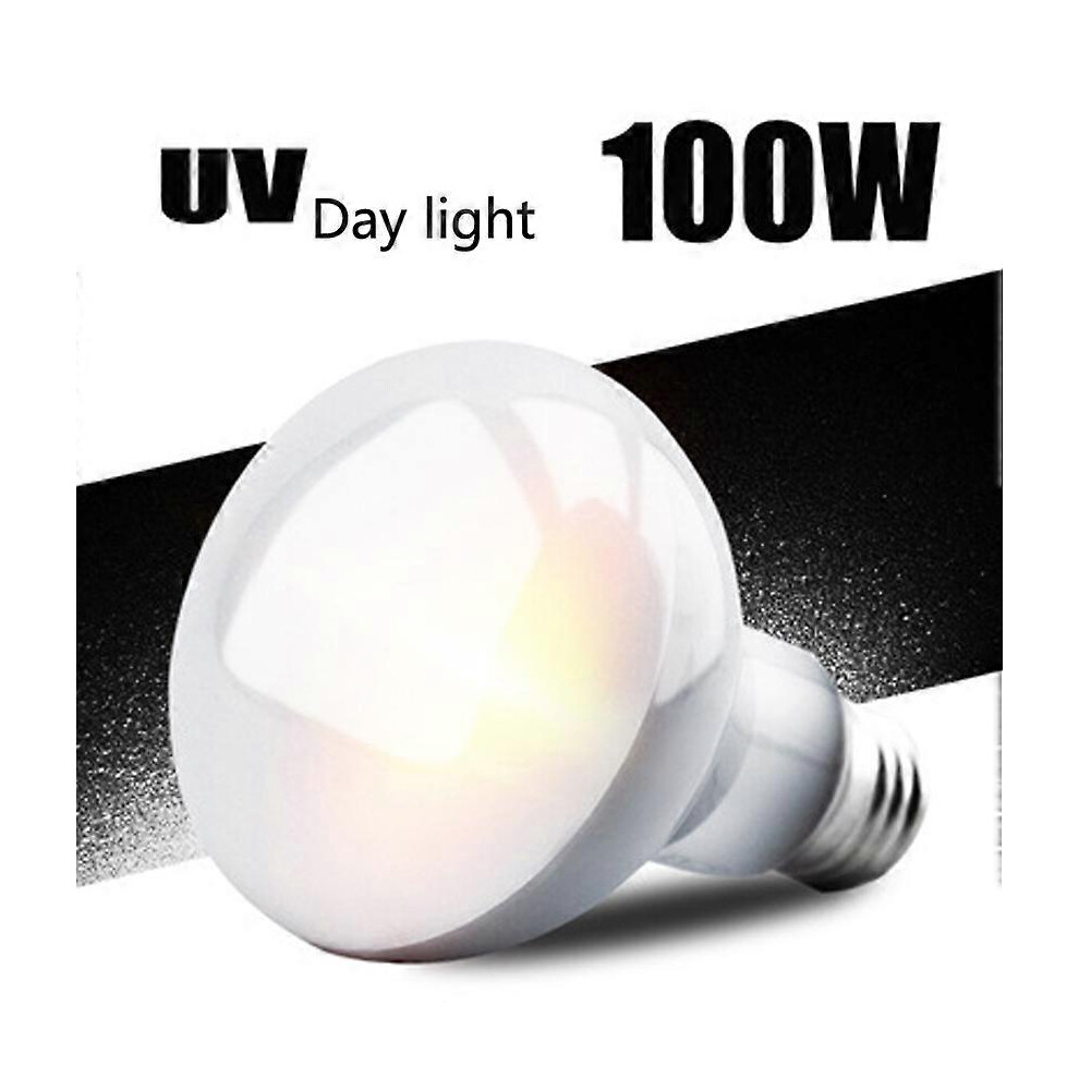 (75W, One Size) 110V Reptile Tortoise Uva Day Heating Lamp Sun 25W/50W/100W Basking Spot Pet Heat Bulb For Amphibian Warmer Light