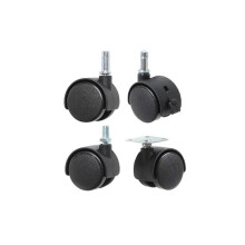 (As show, One size) 4Pcs 2 Inch Nylon Wheel, Flower Frame, Universal Brake, Electric Caster, Circlip, Plastic for Chair(ScrewBraked10mm)