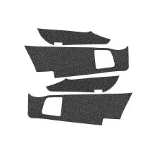 (As show, One size) Car Carbon Fiber Leather Door Protector Pad Door Plank Anti- Pad Anti-dirty Pad Mat Cover For Alpha