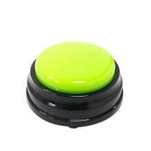 (As show, One size) Small Size Easy Carry Voice Recording Sound Button for Kids Interactive  Answering Buttons Green