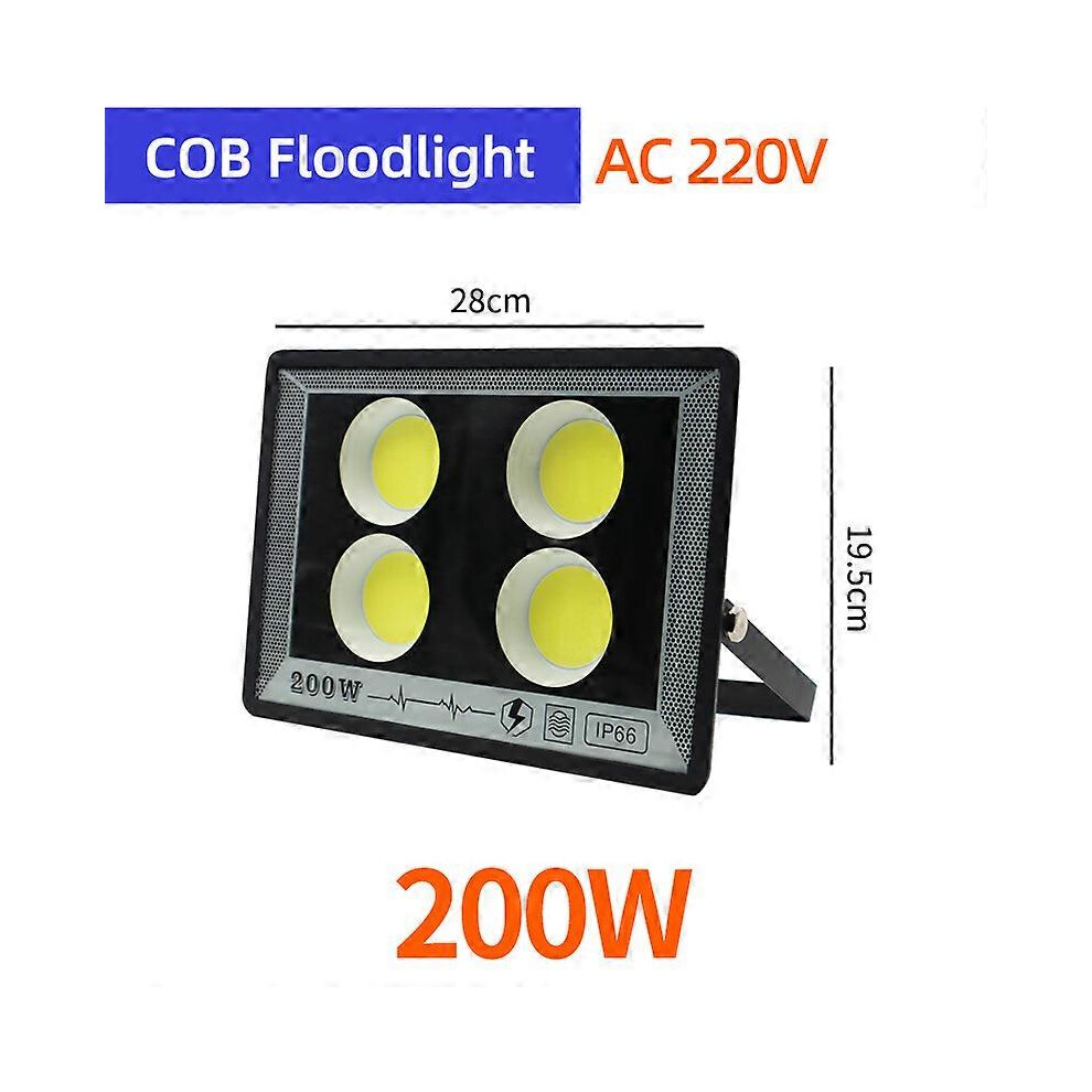 (cold White, Cob 200w) Ok-b Rgb Remote Led Floodlight 50w 100w 220v Ip65 Waterproof Led Spot Reflector Light Lamp Waterproof Outdoor Flood Light