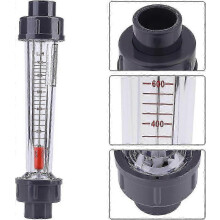(As show, One size) Water Flow Meter Transparent Plastic Tube Type 100-1000L / H Flow Meter Measure Water Flow Measure LZS-15