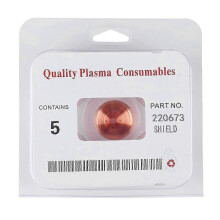 (As show, One size) 5pcs Plasma Shield Cup Cap for MAX45 Cutting Torch Consumables 220673