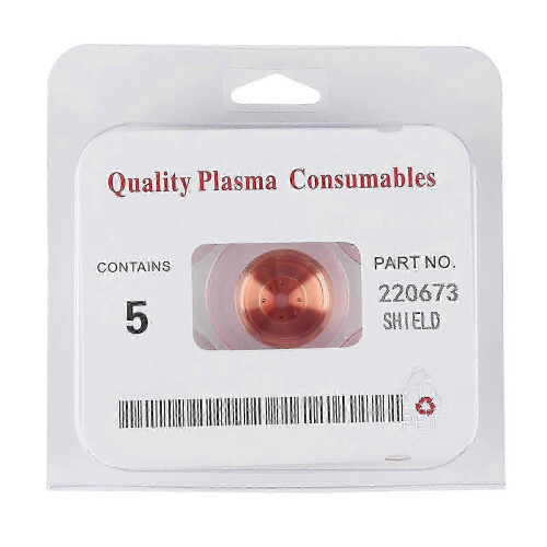 (As show, One size) 5pcs Plasma Shield Cup Cap for MAX45 Cutting Torch Consumables 220673
