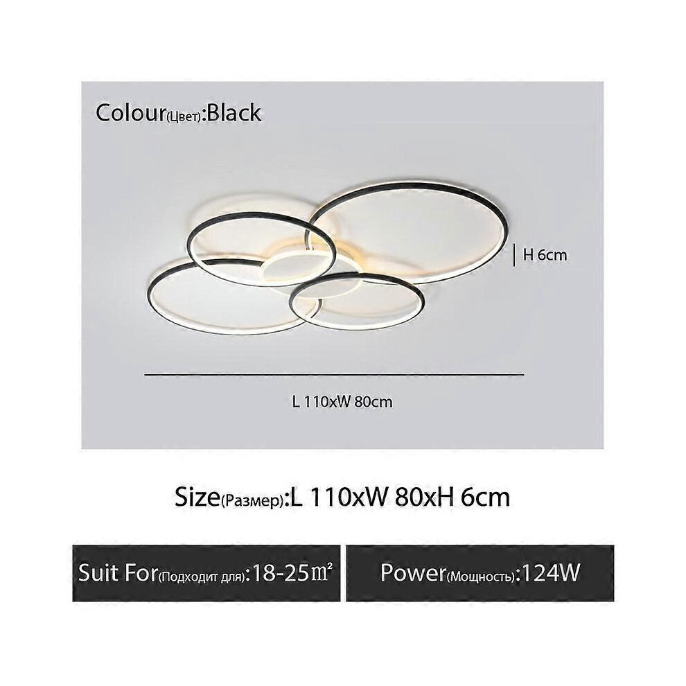 (Warm White, White L90cm) Lampu Garis Langit-langit Minimalis, Lampu Ruang Tamu Italia Sederhana Modern Ruang Makan Kecil Ruang Tamu Lampu Lingkaran D