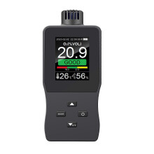 (As show, One size) Handheld Digital Oxygen Detector Air Oxygen Concentration Alarm Value USB Rechargeable Portable O Content Tester 2.8-inch TFT Full Color LCD Screen Ox