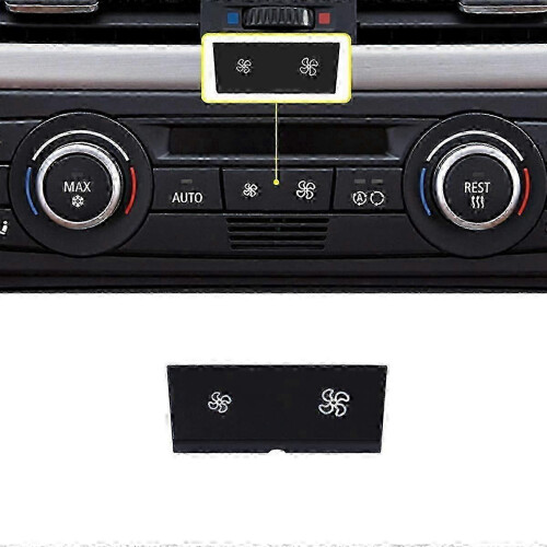 (As show, One size) Car A/C Control Panel Fan Speed Button Key for 1 3 X1 X3 Series E81 E82 E87 E88 E84 E90 E91 E92 E93 2