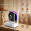 (As show, One size) CD Player Portable Bluetooth 5.3 with Color Light,for Home-Grey CD Player 3