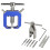 (As show, One size) Motor Pinion Gear Puller Remover Tools Set Rc Motor Gear Puller Tool Universal Motor Pinion Gear Puller Remover Set Blue 1