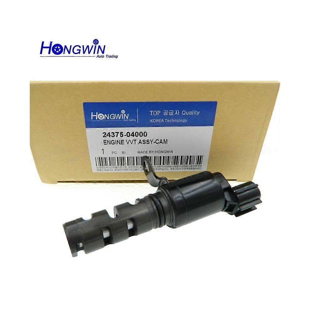 (As show, One size) Genuine No.: 24375-04000 VVT Camshaft Timing Control Valve Fits Hyundai i10 For Kia Picanto Morning G4LA B3LA 2011+ 2437504000