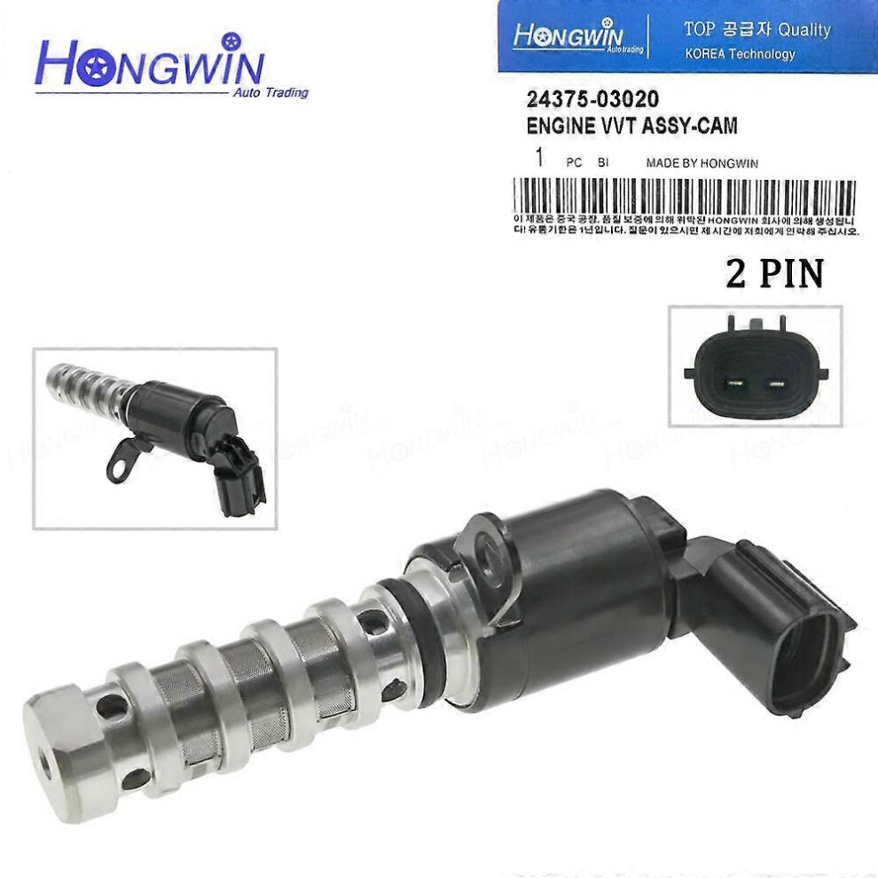 (As Show, One Size) Genuine No.:24375-03020 Vvt Camshaft Timing Control Valve Fits Hyundai Ioniq Kia Niro 2017-2020 1.6L 2437503020 4634009598501
