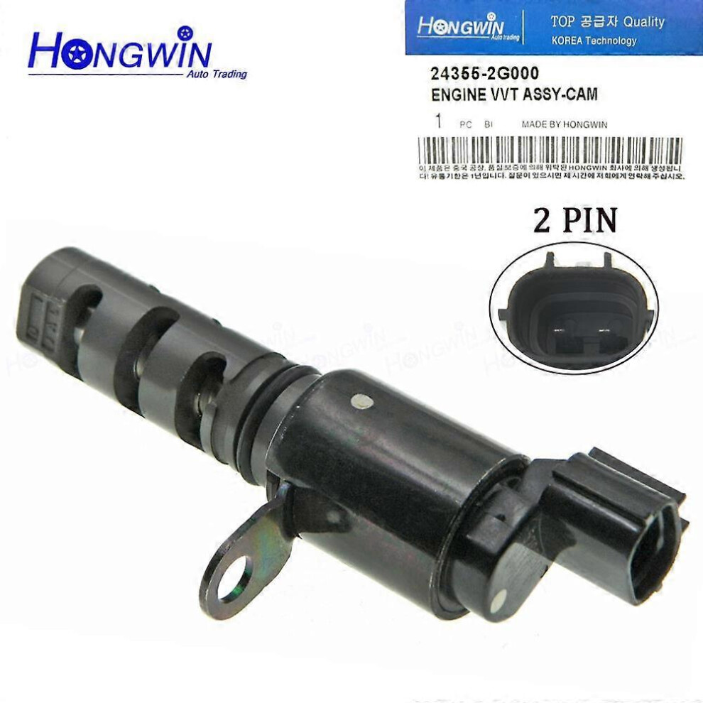 (As show, One size) 24355-2G000 Oil Flow Control Valve VVT Variable Timing Solenoid For Hyundai Sonata Tucson IX35 2006-2015 Kia Sportage Optima