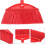 (As show, One size) Broom Head Kitchen Broom Replacement Fine Workmanship Easy to Sweep Dust and Garbage 5