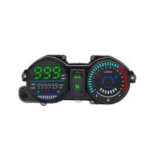 (As show, One size) Digital Tachometer Motorcycle Digital Meters Instrument Cluster LED Motorcycle Speedometer for CG Titan 150 ESD 2009 to 2013 Azul 37100KVS901