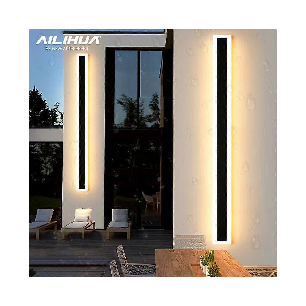 (Stepless dimming, 200cm) Waterproof outdoor Lighting Tall LED wall lamp IP65 Aluminum Dimmable Light Garden porch Sconce Light 110V 220V Sconce Lumin
