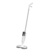 (White, One size) Cordless Electric Mop Dual-Motor Low Noise Electric Spin Mop with Transparent Water Tank for Tile Hardwood Marble USB Charging Handheld Electric Mops