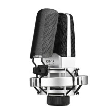 (As show, One size) TAKSTAR SM-18 EL Professional Recording Microphone Cardioid Condenser XLR Mic Kit with Adjustable Shock Mount Metal Pop Screen for Studio Vocal Music