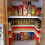 (As show, One size) Stackable Spice Storage Shelf Adjustable Expandable Spice Rack Cabinet Shelves for Pantry Kitchen C 2