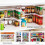(As show, One size) Stackable Spice Storage Shelf Adjustable Expandable Spice Rack Cabinet Shelves for Pantry Kitchen C 3