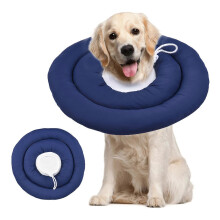 (Diameter 30cm, One size) Pet Recovery Collar After Surgery Dog Cone Collar With Adjustable Neck Drawstring Waterprrof Dog Protective Donut Collar for Small Medium Large Pets