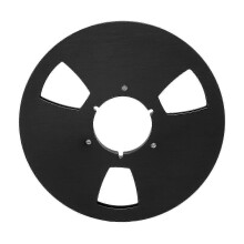 (As show, One size) 1/4 10.5 Inch Empty Takeup Reel 3 Hole Aluminum Alloy Universal Opening Machine Part Sound Tape Takeup Reel for Pioneer Black