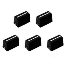(As show, One size) 5pcs Universal Fader Knobs Fader Cap Straight Slide Potentiometer Cap for DJ Controller Mixers Console ,,XDJ