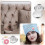(As show, One size) 100 Sets Cover Button Kit with Tools,Fabric Button Making Kit,Fabric Cloth Covered Flat Back Buttons Maker,B 3