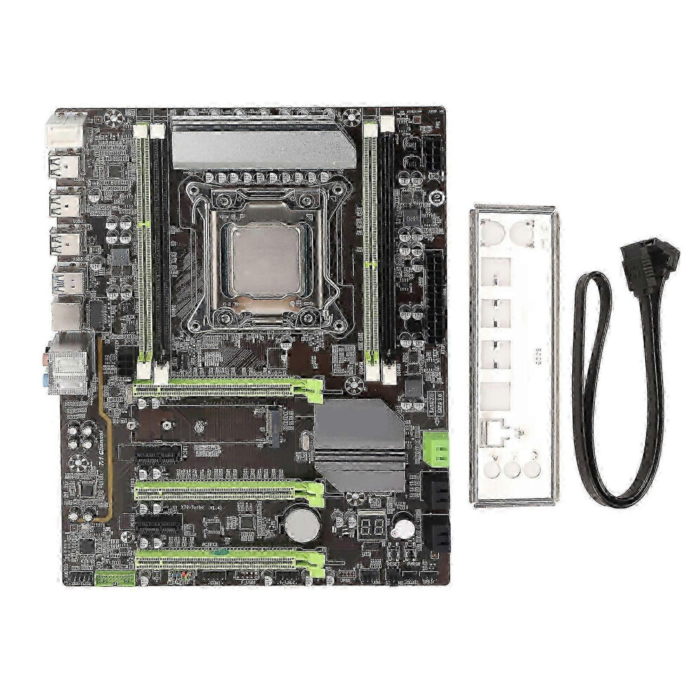 (As Show, One Size) Desktop Motherboard 6XSata 4Xddr3 Dimm 8 Phase Power Dual Indicator Lga 2011 Motherboard For Pc Replacement 4631898232073