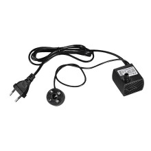 (EU PLUG-5W, One size) 350L/H 5W Submersible Water Pump with 4 LED Light Ultra Quiet for Pond Aquarium Fish Tank Tabletop Fountain Hydroponics 4.9ft (1.5m) Power Cord